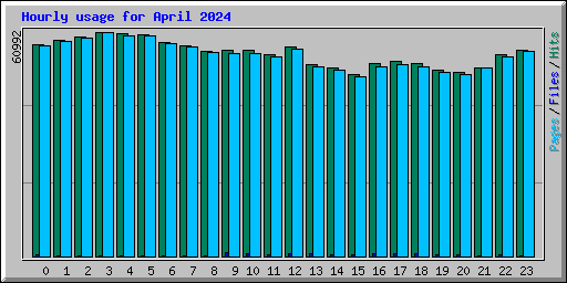 Hourly usage for April 2024