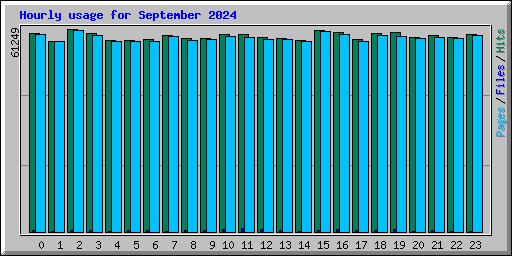 Hourly usage for September 2024